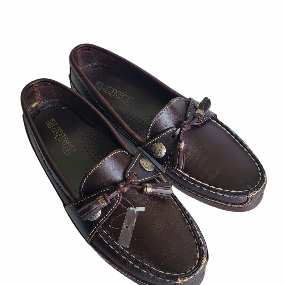 Dexter Brown Tassel Loafers size 8.5 Narrow